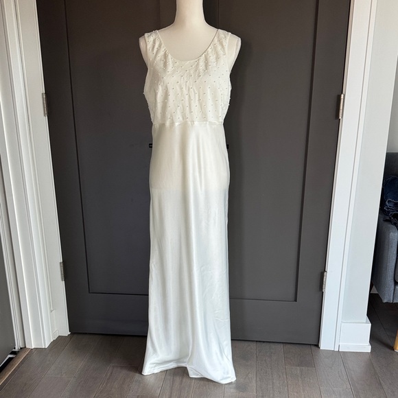 Victoria's Secret 1990s White Maxi Dress Size M - Picture 1 of 9